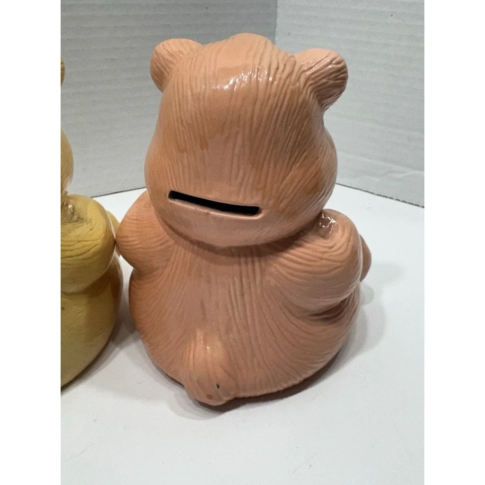 EUC Vintage (Lot Of 4) 1983 Care Bear Ceramic Coin Bank Piggy Banks 5